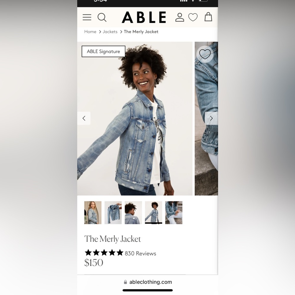 Able Merly Jean Jacket